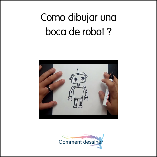 Como dibujar una boca de robot